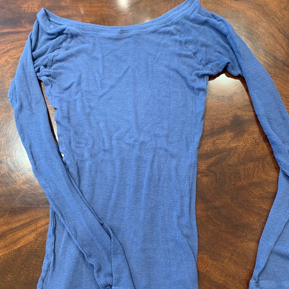 Blue long sleeve shirt